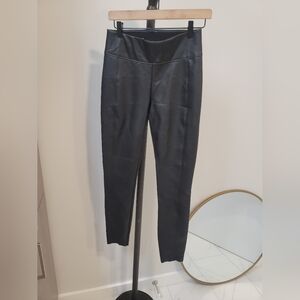Wolford Estella Black Faux Leather Leggings Pants Size 8